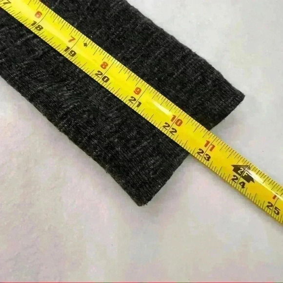 FREE PEOPLE WE THE FREE Sz M Split Back Turtleneck Top Dark Gray Thermal Tunic - Picture 11 of 11